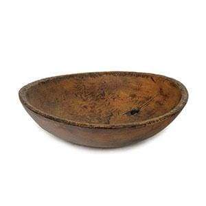 Primitive Large Bowl with Hole - Countryside Home Decor