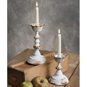 Set of Two Dapheny Tapered Candle Holders - Countryside Home Decor