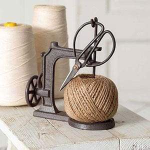 Sewing Machine Twine Holder with Scissors - Countryside Home Decor
