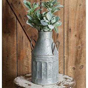 Tall Milk Can with Handles - Countryside Home Decor